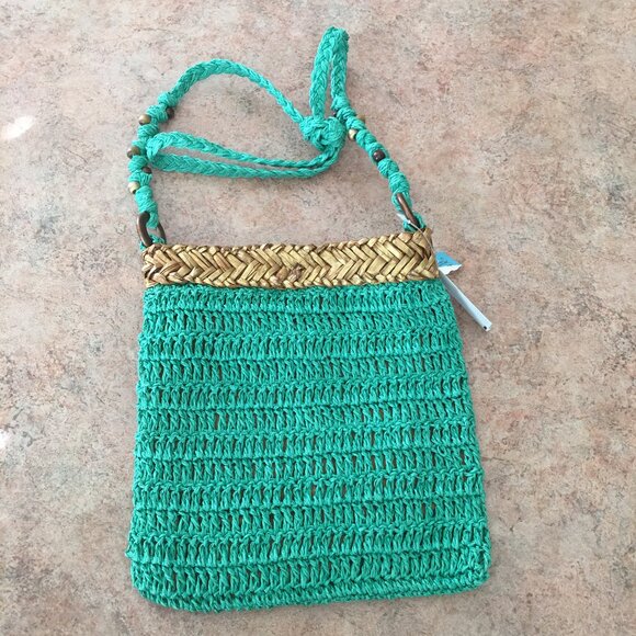 NWT Blue Miami straw handbag - Picture 1 of 15